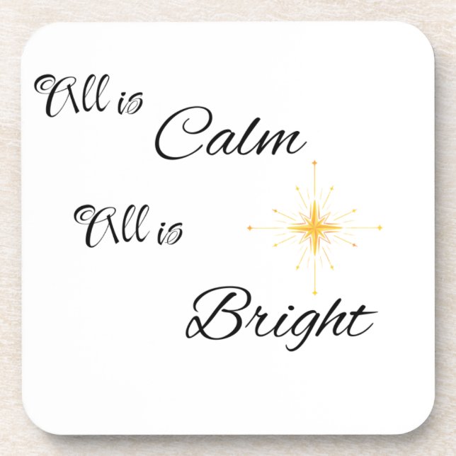 Alles ist ruhig, alles ist hell getränkeuntersetzer (Vorderseite)