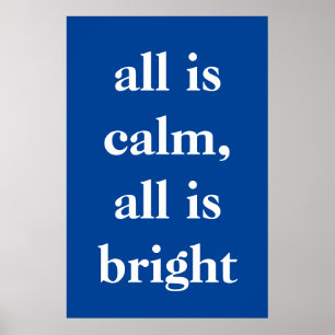 Alles ist ruhig, alles ist hell poster