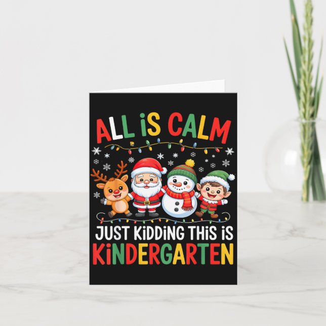 Alles ist ruhig, nur ein Scherz, das ist Kindergar Karte (Vorderseite)