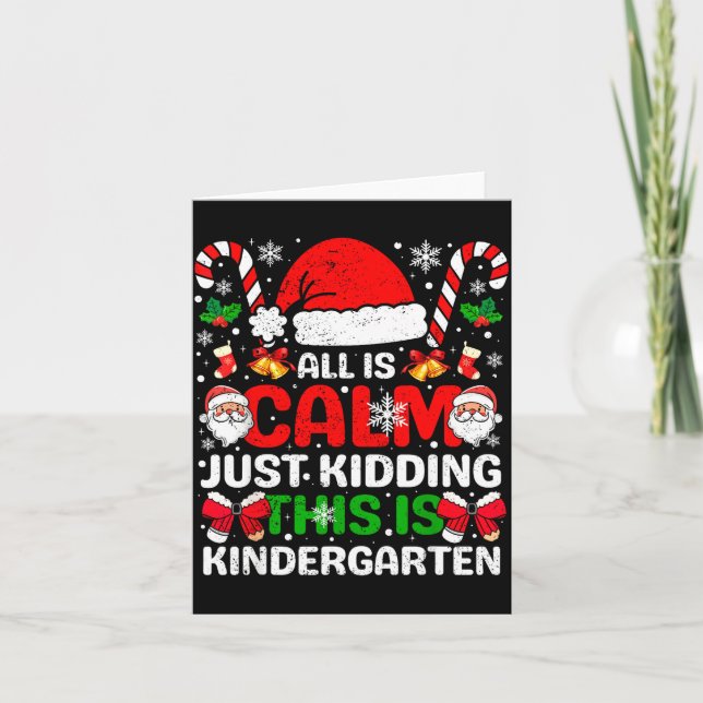 Alles ist ruhig, nur ein Scherz, das ist Kindergar Karte (Vorderseite)