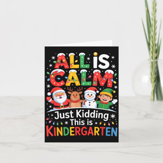 Alles ist ruhig, nur im Scherz, das ist Kindergart Karte (Vorderseite)