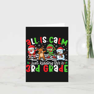 Alles ist ruhig, nur Quatsch, das ist Weihnachten Karte