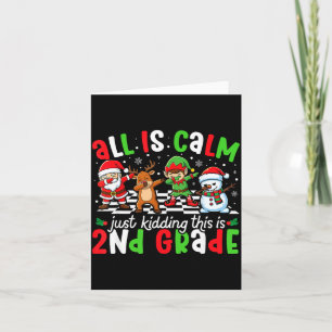 Alles ist ruhig, nur Quatsch, das ist Weihnachten  Karte