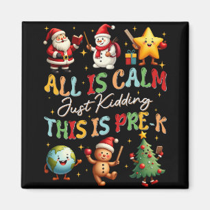 Alles ist ruhig, nur Quatsch, das ist Weihnachten  Magnet
