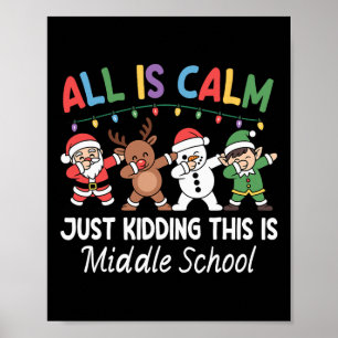 Alles ist ruhig, nur Spaß, Weihnachten an der Mitt Poster