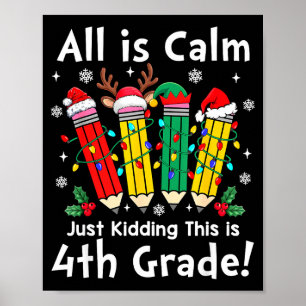Alles ist ruhig, nur Spaß, Weihnachtsbeleuchtung d Poster