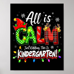 Alles ist ruhig, nur Witze Weihnachten Kindergarte Poster
