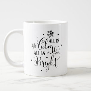 Alles ist ruhig/Weihnachtsangebot/ personalisierte Jumbo-Tasse
