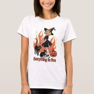Alles ist schön Retro Hexe Halloween Funny T-Shirt