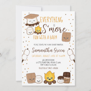 Alles ist S'more Fun Baby Dusche Einladung