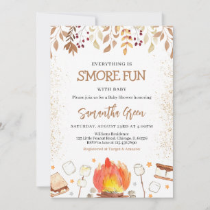 Alles ist S'more Fun Baby Dusche Einladung