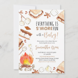 Alles ist S'more Fun Baby Dusche Einladung