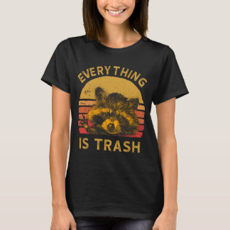 Alles ist Trash Fun Raccoon Picture Camping Hi T-Shirt