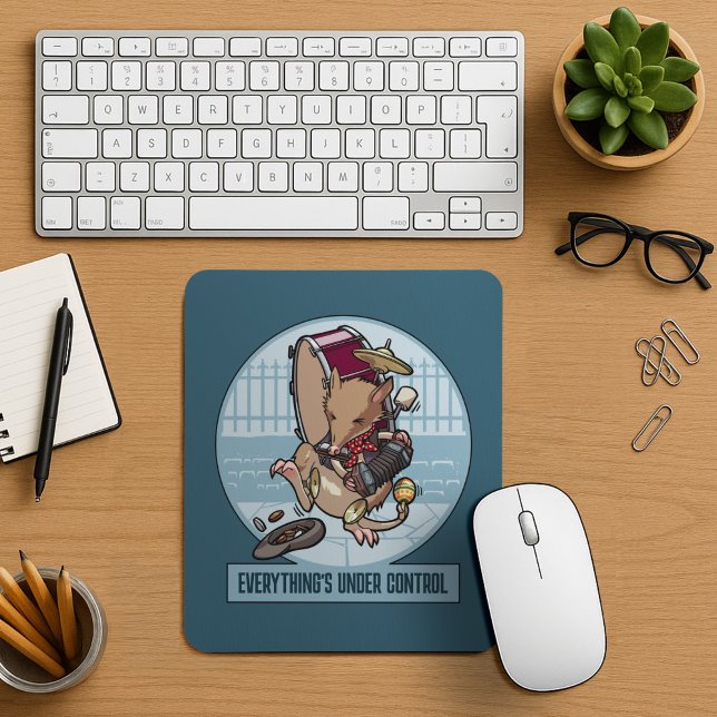 Alles ist unter Kontrolle Bandicoot One Man Band Mousepad (Von Creator hochgeladen)