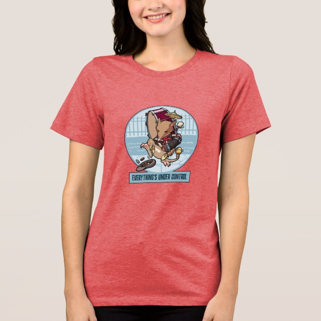 Alles ist unter Kontrolle Bandicoot One Man Band Tri-Blend Shirt (Vorderseite)