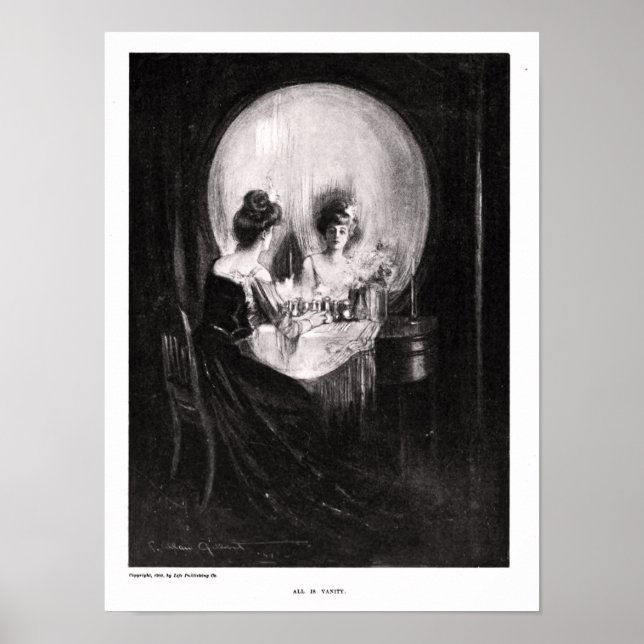 Alles ist Vanity Art Print Poster (Vorne)