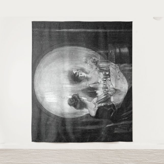 Alles ist Vanity von Charles Allan Gilbert Wandteppich (Vorderseite)