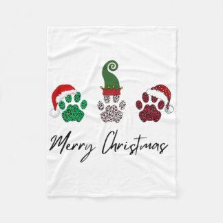 Alles italienische Greyhound Frohe Weihnachtskuh P Fleecedecke
