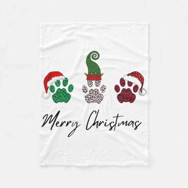 Alles italienische Greyhound Frohe Weihnachtskuh P Fleecedecke (Vorderseite)