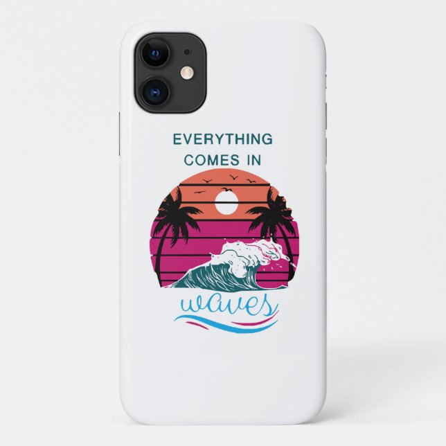 Alles kommt in Waves Case-Mate iPhone Hülle (Rückseite)