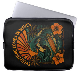 Alles kommt in Waves Retro Laptopschutzhülle