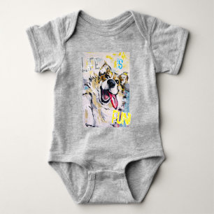 Alles lächeln, Life is fun! T-Shirt Baby Strampler