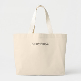 "Alles" Leinwand Tote Beutel - Minimalistisch wied Jumbo Stoffbeutel
