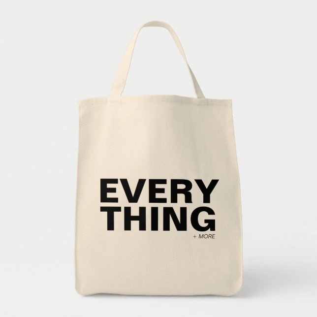 ALLES + MEHR | Moderne Minimalistische Großgeräte Tragetasche (Vorne)