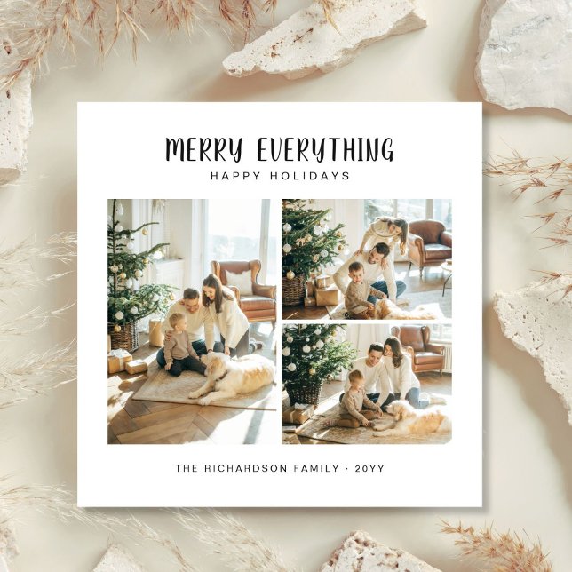 Alles Moderne 4-Foto-Familie Weihnachten (Von Creator hochgeladen)