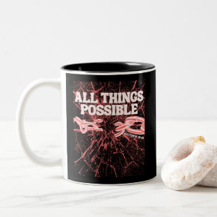 Alles Mögliche - Matthew 19:26 Zweifarbige Tasse