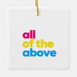 Alles Oben Pansexueller Monat des LGBT Stolzes Keramikornament