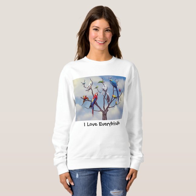 Alles Papageien-Sweatshirt Sweatshirt (Vorne ganz)