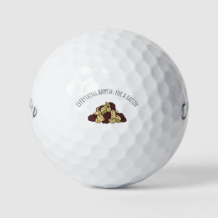'Alles passiert wegen einer Rosine' Lustiges Humor Golfball