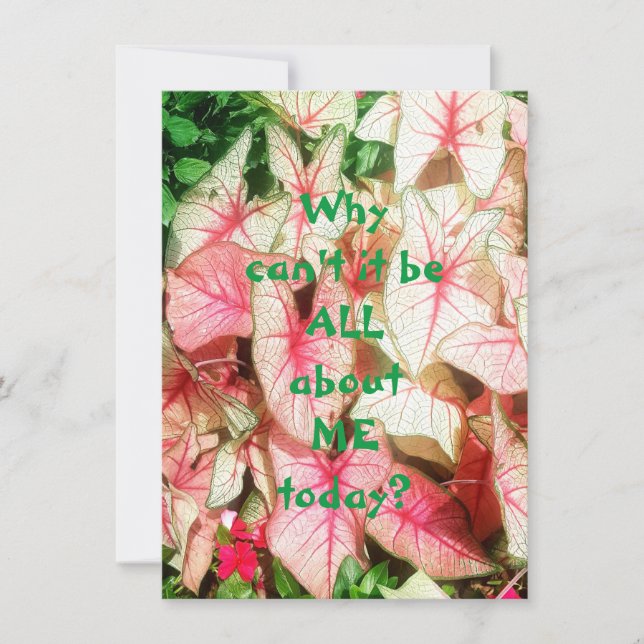 Alles rund um mich - Flat Greycard (Vorderseite)