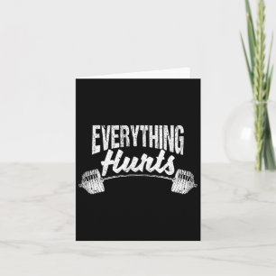 Alles schadet Funny Gym Workout Athlete Persona Karte