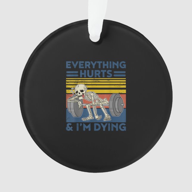 Alles schadet Weightlift Ness Gym Geschenk Ornament (Vorderseite)