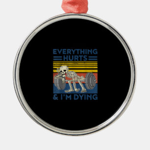 Alles schadet Weightlift Ness Gym Geschenk Ornament Aus Metall