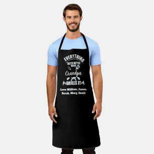 Alles schmeckt besser, wenn Großvater es grillt Schürze