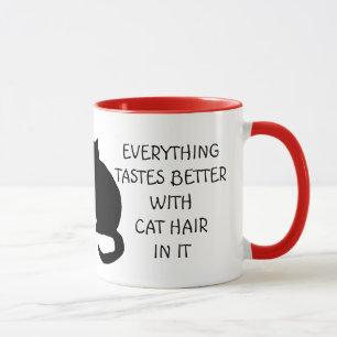 Alles schmeckt mit der Katzen-Haar-Tasse besser Tasse