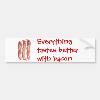 Alles schmeckt mit Speck besser Autoaufkleber