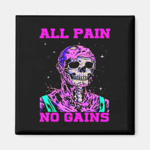 Alles Schmerz kein Gewinn Fitness Gewichtheben Bod Magnet