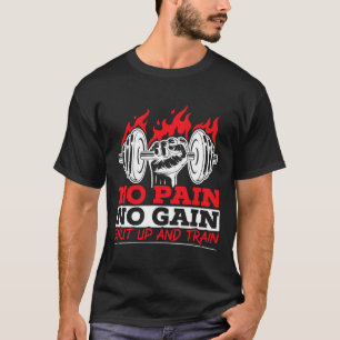 Alles Schmerz kein Gewinn Fitnessstudio Gewichtheb T-Shirt