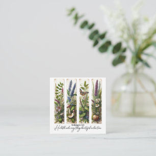Alles schön zu seiner Zeit botanisch Mitteilungskarte