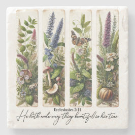 Alles Schöne in Seiner Zeit botanisch Steinuntersetzer