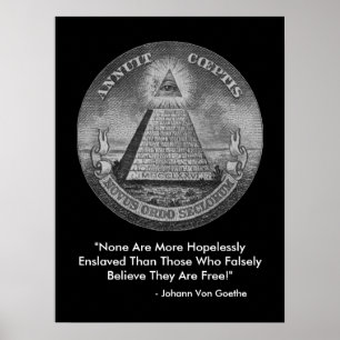 Alles sehende Auge des Illuminati Plakats Poster
