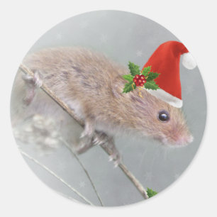Alles Set für den Weihnachtsaufkleber Runder Aufkleber