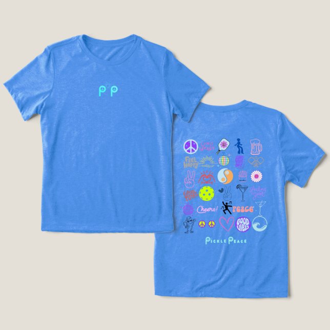 alles stapeln Tri-Blend shirt (Design Vorderseite & Rückseite)