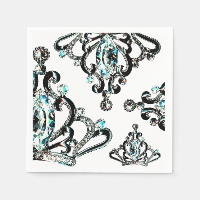 "Alles Tiara" Papier Napkins Serviette (Vorderseite)