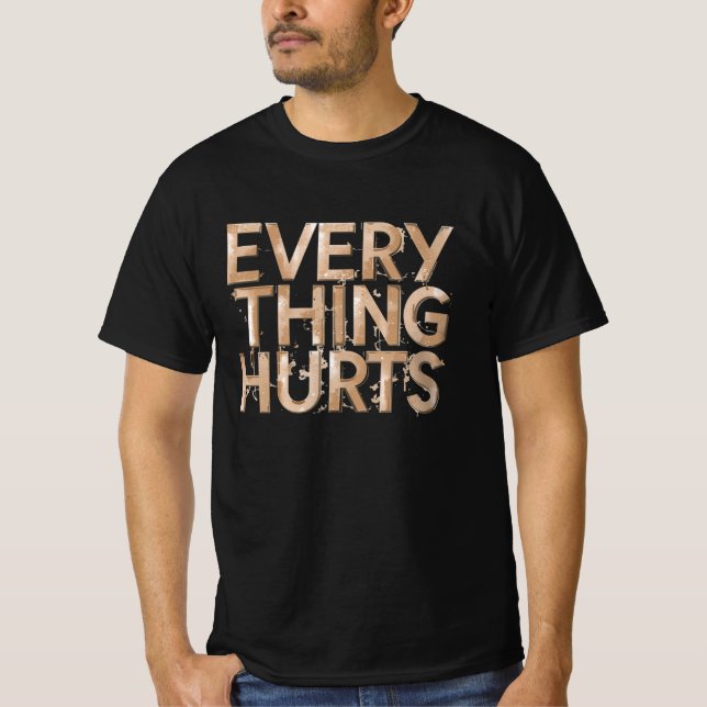 Alles tut weh - Minimalistisch und ausdrucksvoll g T-Shirt (Vorderseite)