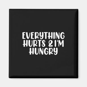 Alles tut weh, und ich bin Hungry Bodybuilding Gym Magnet